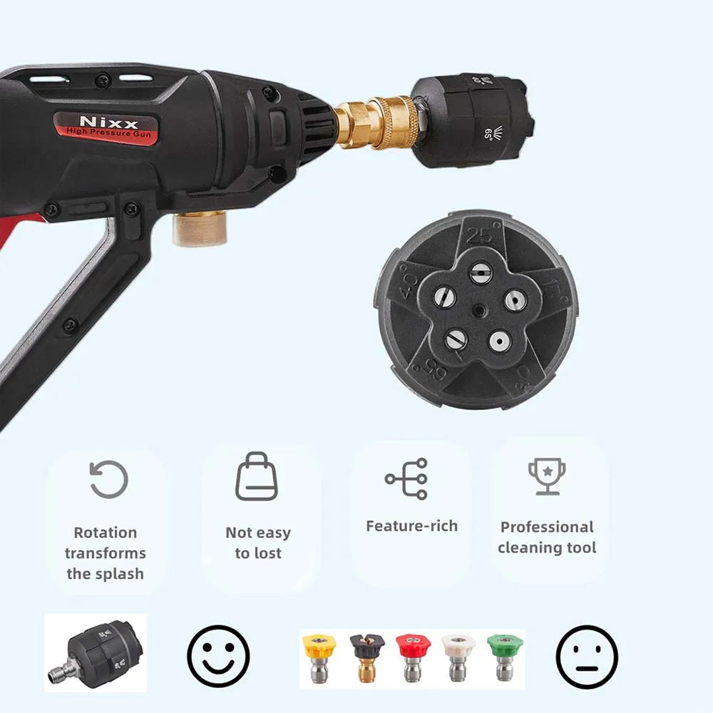 High Pressure Washer Spray Gun 5-in-1 Nozzle M22 Car Wash