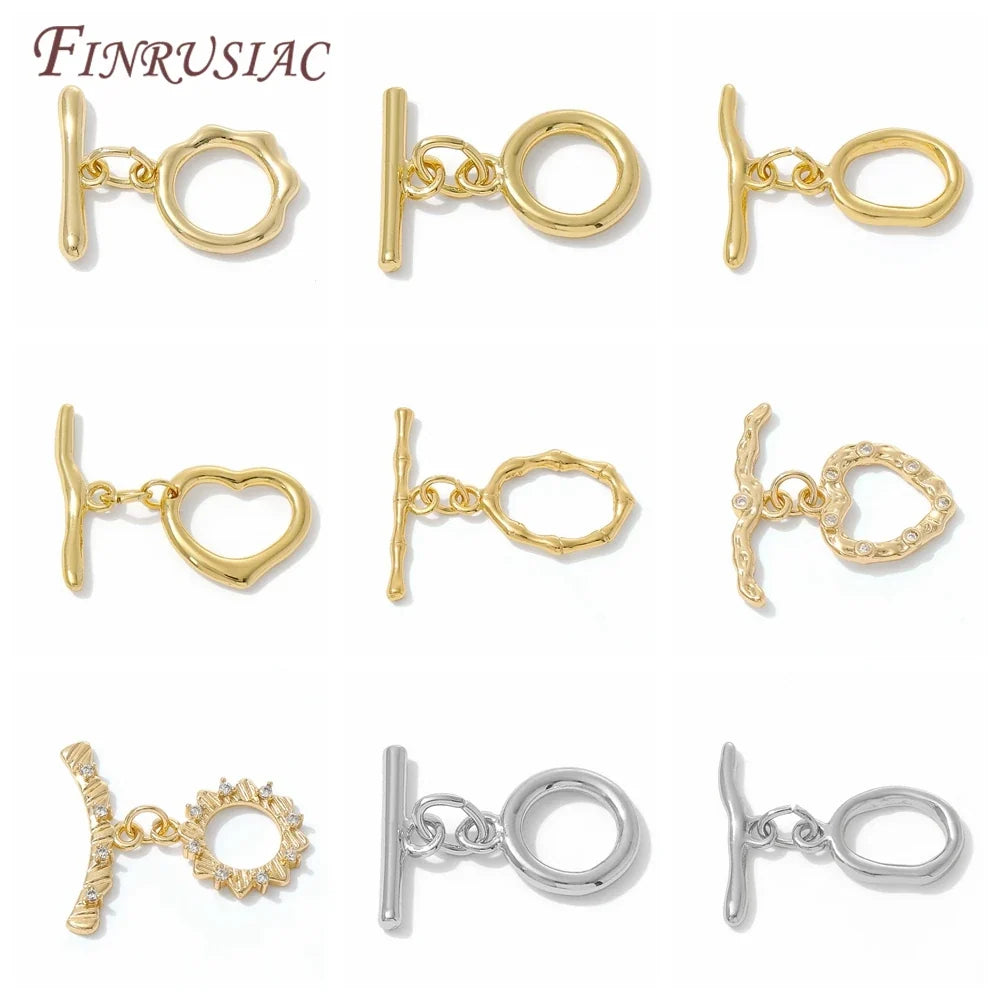 18K Gold Plated OT Toggle Clasp – Necklace & Bracelet Connector