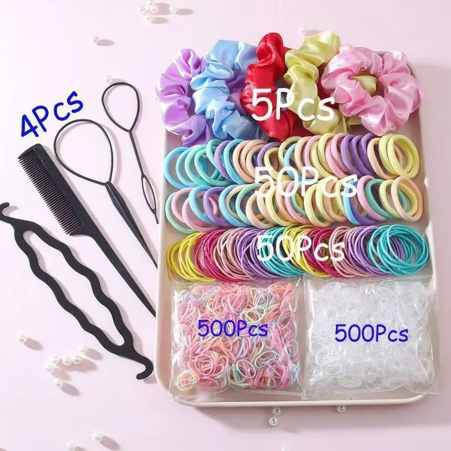 Nixie Hair Tie Set – Versatile Women's Elastic Hair Bands