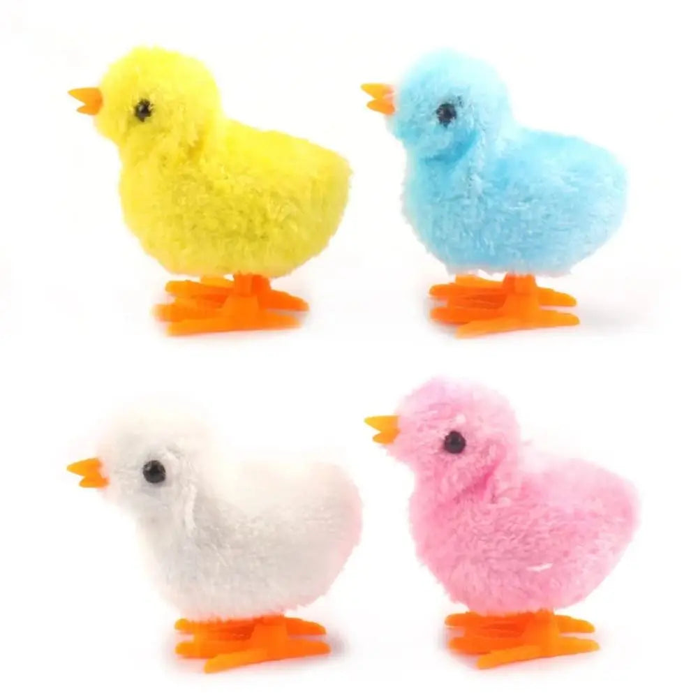 Wind-Up Easter Chick Toy – Plush Hopping Chick Decoration