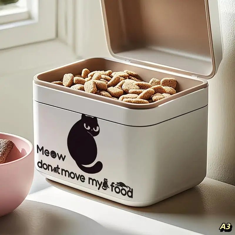 Waterproof Cat & Dog Food Container Stickers – PVC Decals