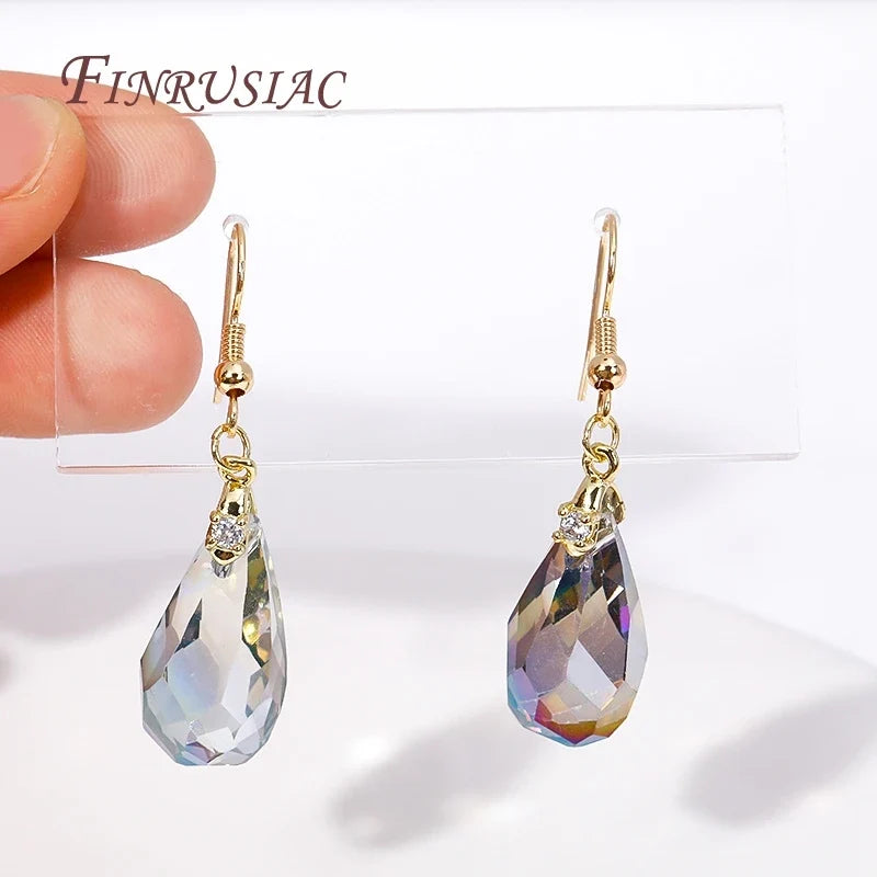 18K Gold Plated Zircon Pinch Bail Pendant Connectors for Jewelry