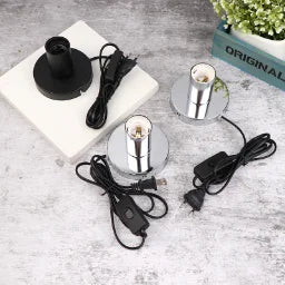 Retro E27 Metal Table Lamp Base – Industrial Desktop Night Light