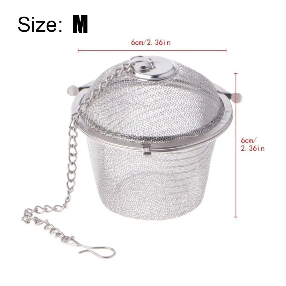 Stainless Steel Tea Ball Infuser – Loose Leaf & Herbal Mesh