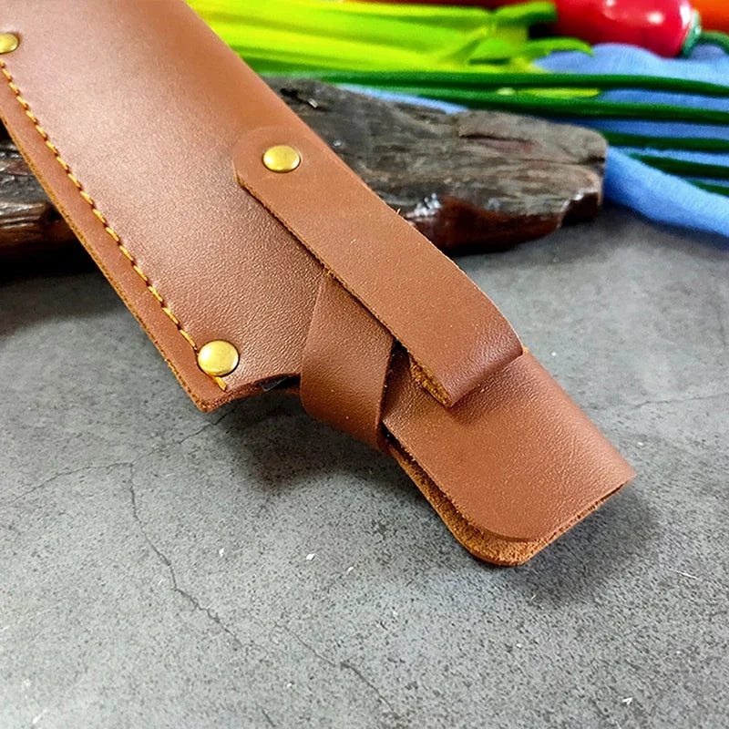 Leather Knife Sheath for Chef & Butcher Knives | Cowhide