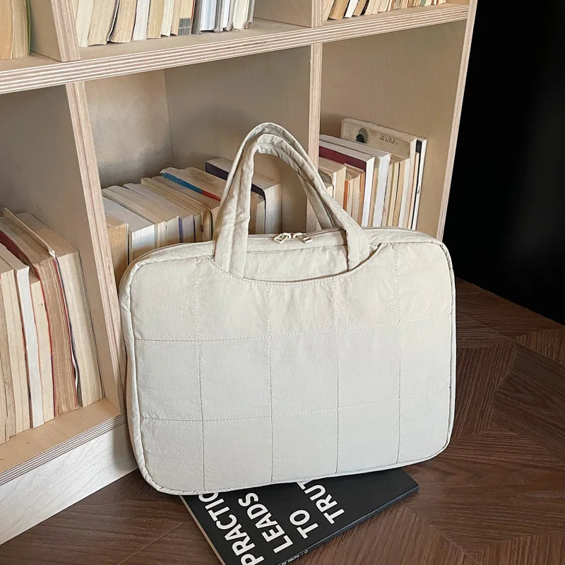 Nixie Korean Canvas Laptop Tote Bag 15" | Women's Work Bag