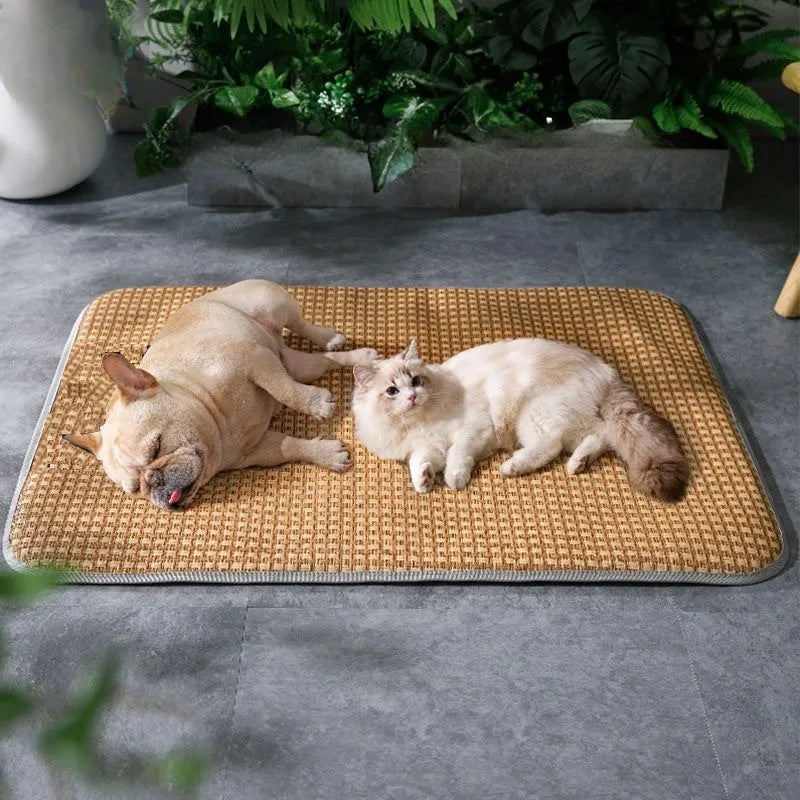 Bamboo Dog Cooling Mat – Summer Bed for Dogs & Cats