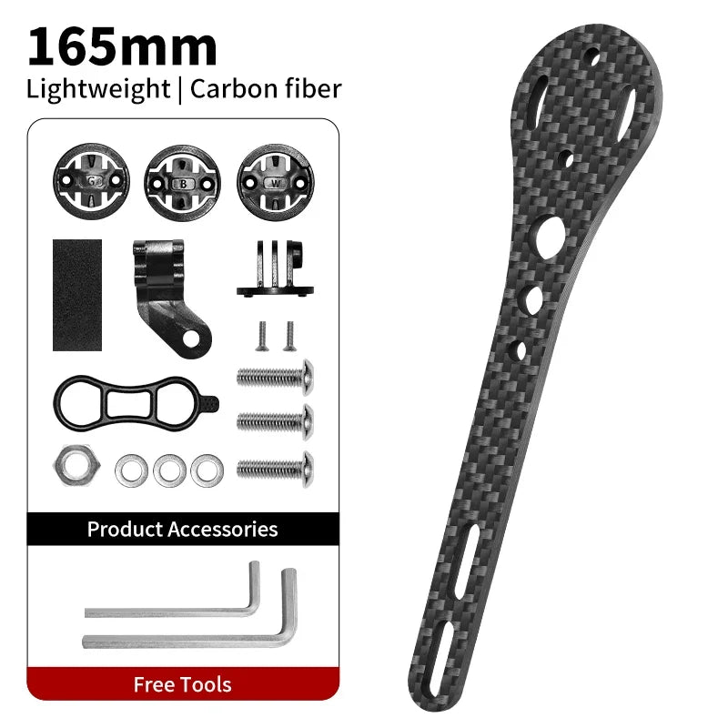 BUCKLOS Carbon Fiber Bike Computer Mount GPS Bracket