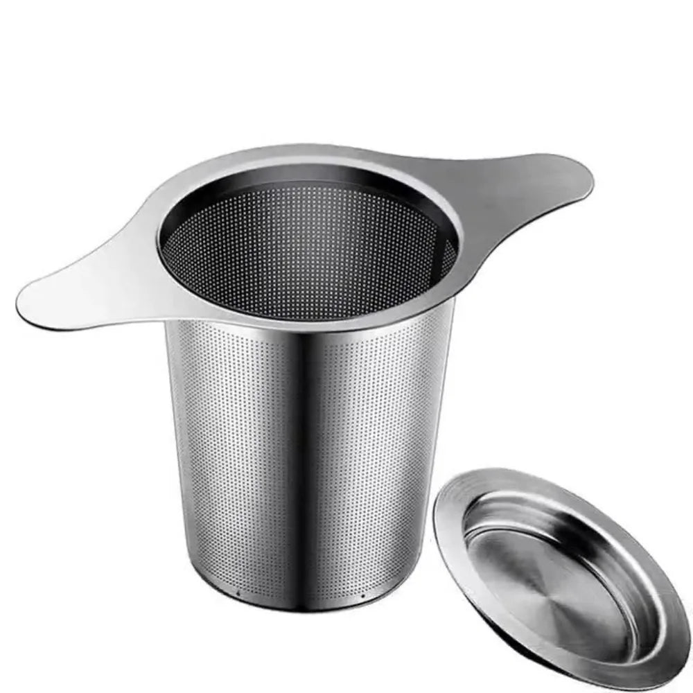 Stainless Steel Tea Infuser with Lid | Loose Leaf Strainer