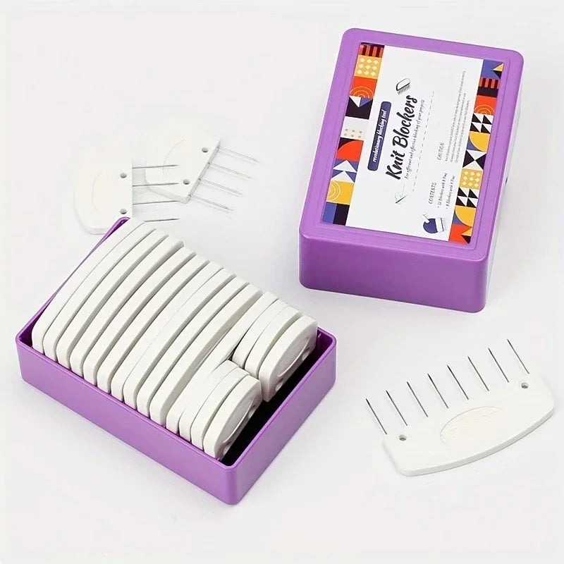 Knit Blockers Blocking Pins & Needles Set – Knitting & Crochet