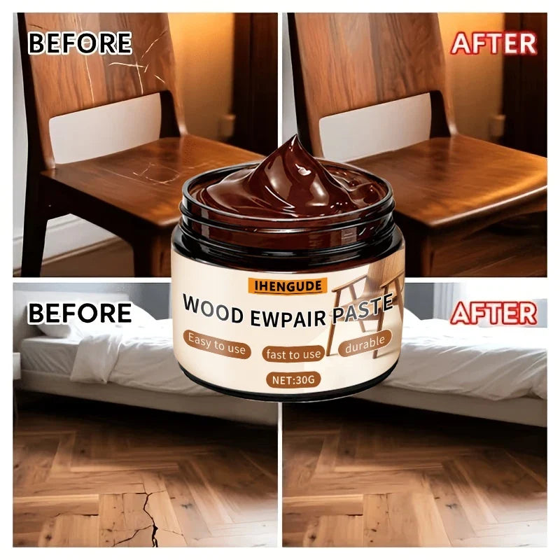 Wood Repair Paste – Fill Cracks, Scratches & Polish Furniture