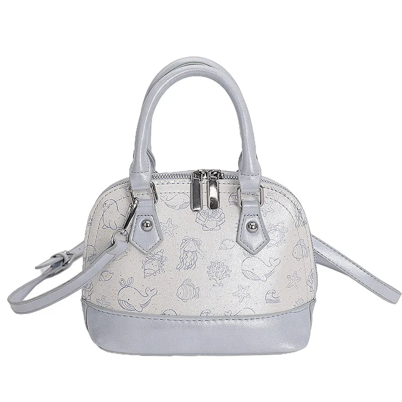 Women's Mini Shell Crossbody Bag | Animal Print PU Handbag