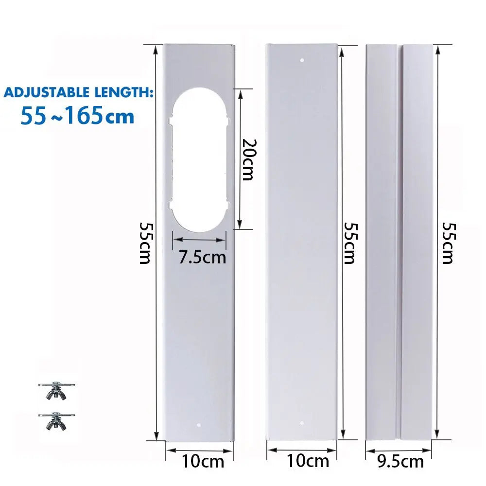 Portable AC Window Kit – Slide Plate, Adaptor & Exhaust Connector