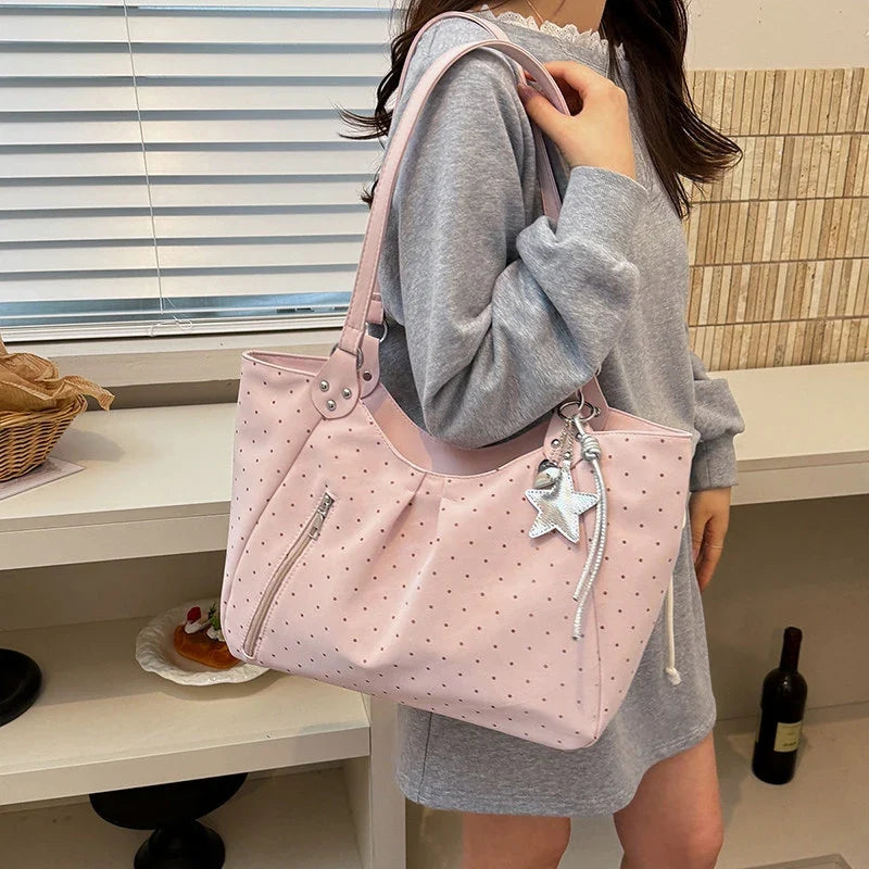 Nixie Polka Dot Tote Bag – Large Women's Shoulder Handbag