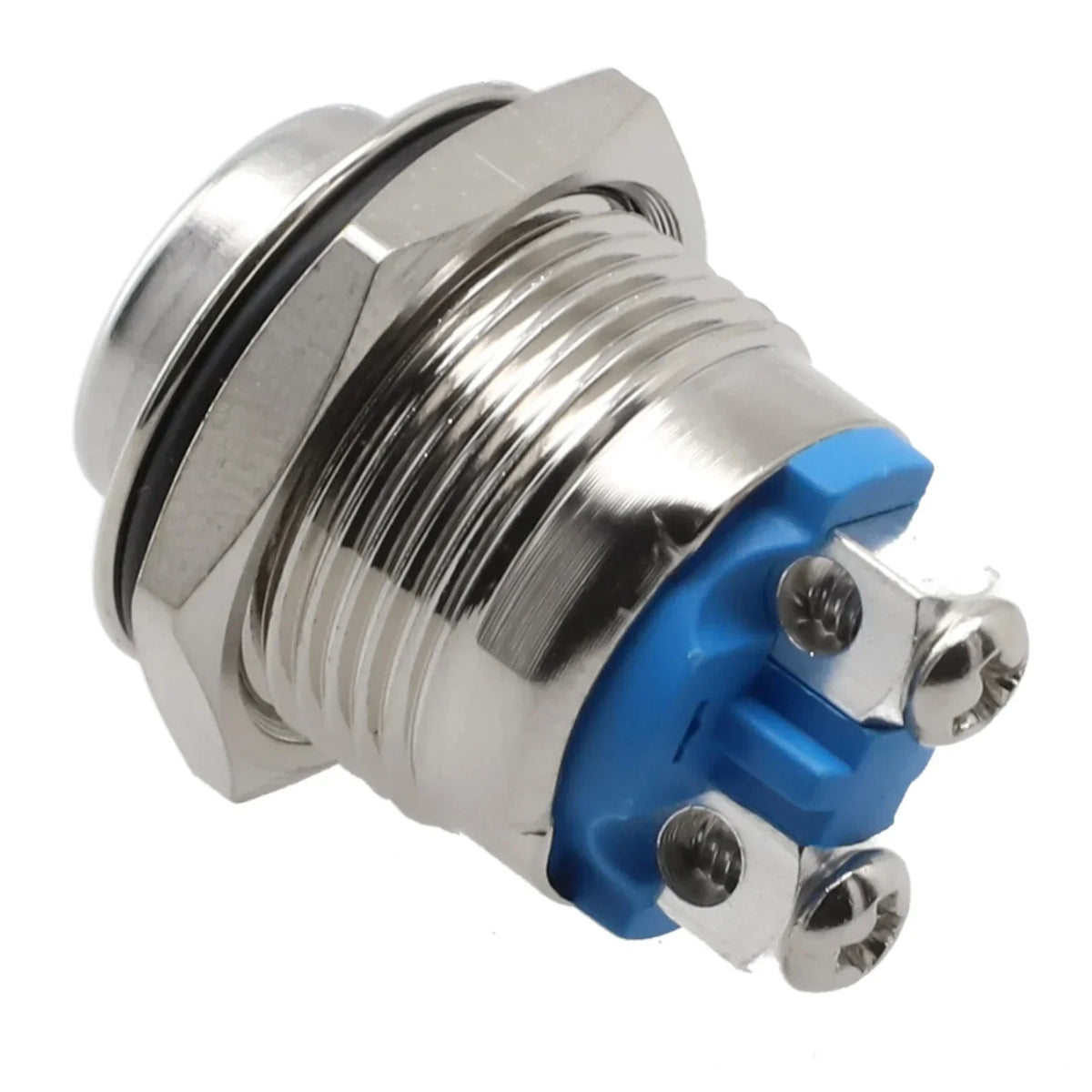 16mm Waterproof Momentary Push Button Switch – 12V Metal