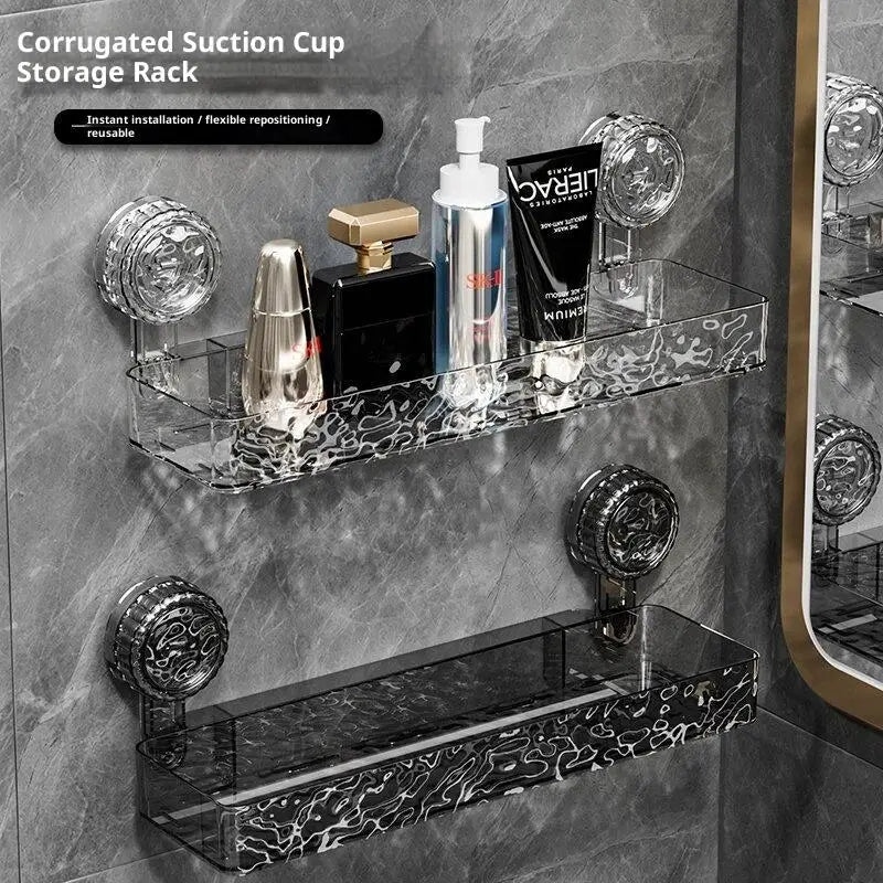 Suction Cup Shower Shelf – No-Drill Caddy, 1 or 2 Pcs