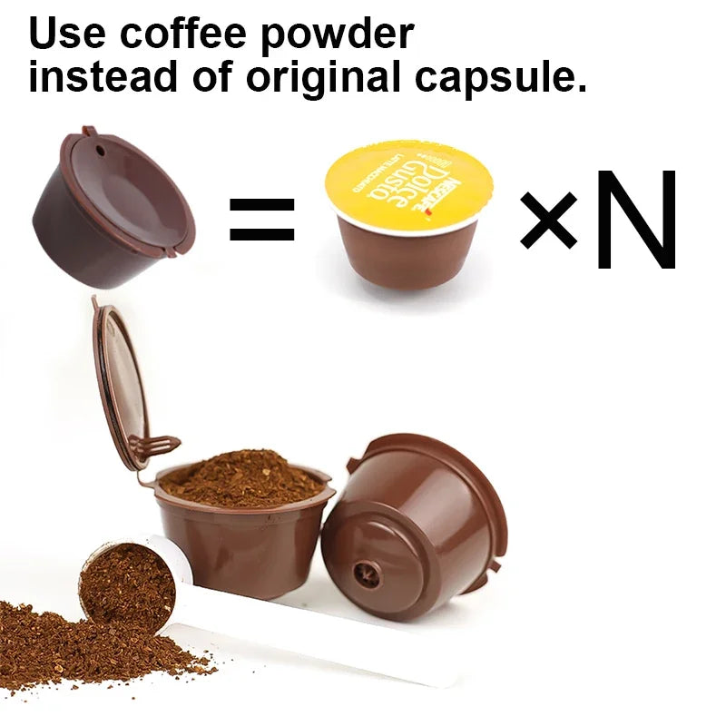 3-Pack Reusable Coffee Capsule Filters for Dolce Gusto & Nespresso