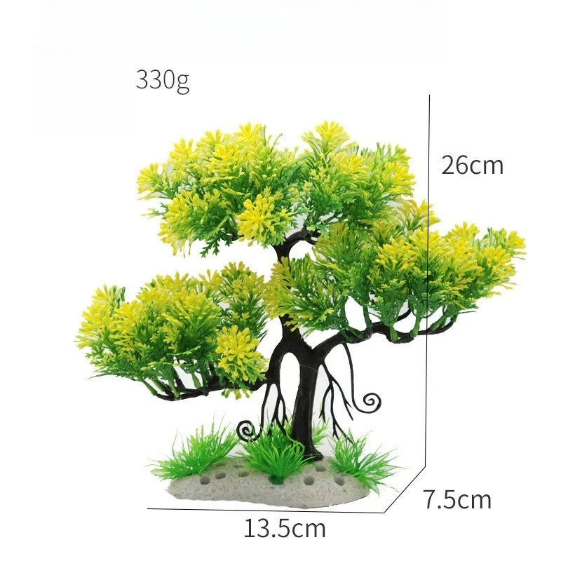 Artificial Aquarium Tree Bonsai Fish Tank Landscape Decor