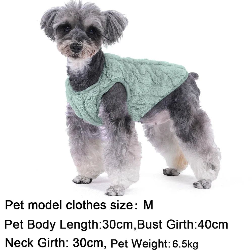 Soft Fleece Pet Vest Sweater – Small Dogs & Cats Winter Pullover