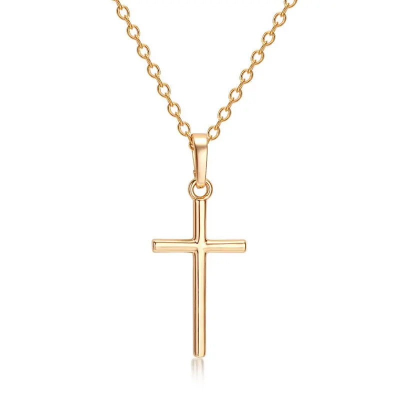 2pcs Unisex Pendant Necklace Set – Gold & Silver Alloy