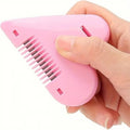 Pink Heart Double-Sided Hair Thinning Comb & Cutting Blade