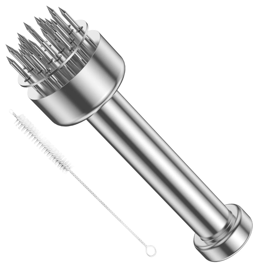 Nixie 21-Needle Handheld Meat Tenderizer – Stainless Steel