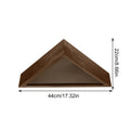 Wooden Triangle Flag Display Case | Wall-Mounted Box