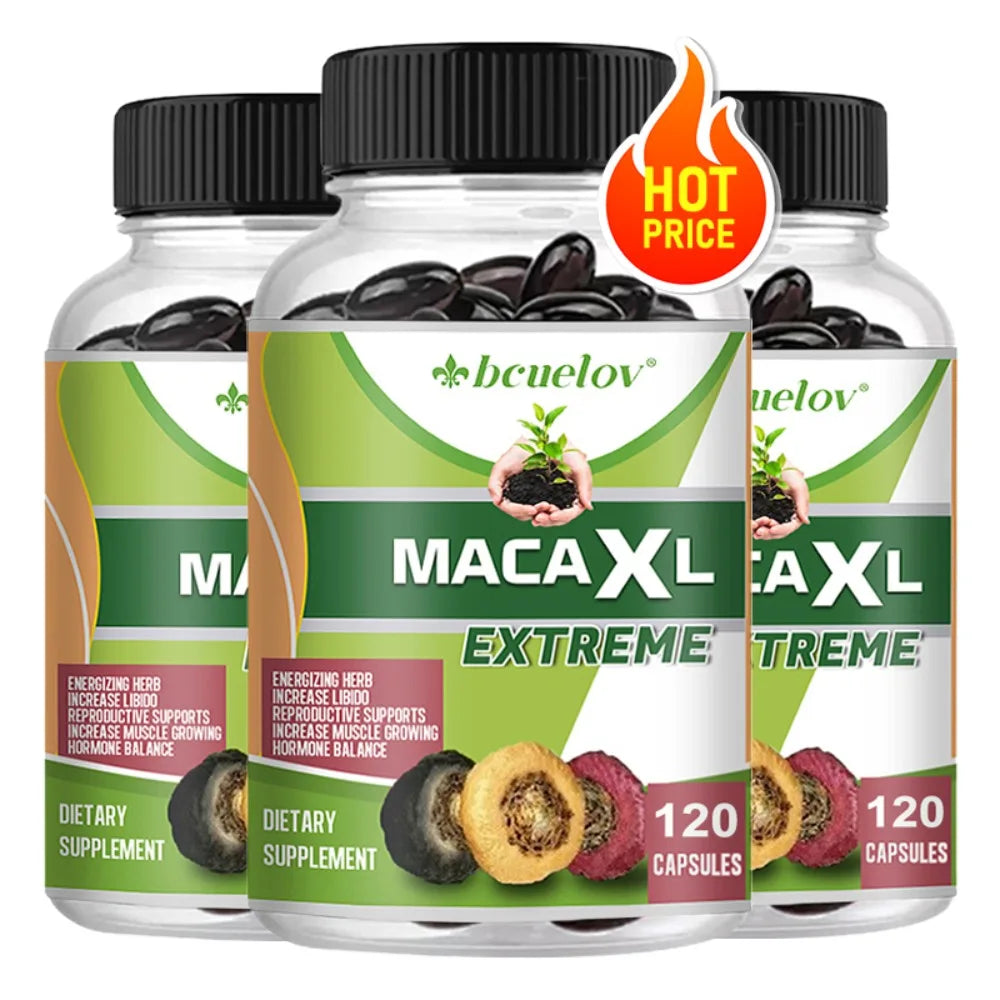 Organic Maca Root Extract 1000mg – Energy & Muscle Supplement