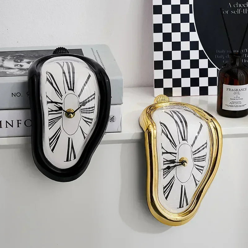 Surreal Melting Wall Clock – Salvador Dali Style Home Décor