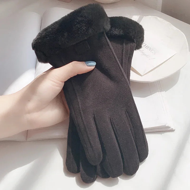 Women's Winter Thermal Touchscreen Gloves – Full Finger Mittens