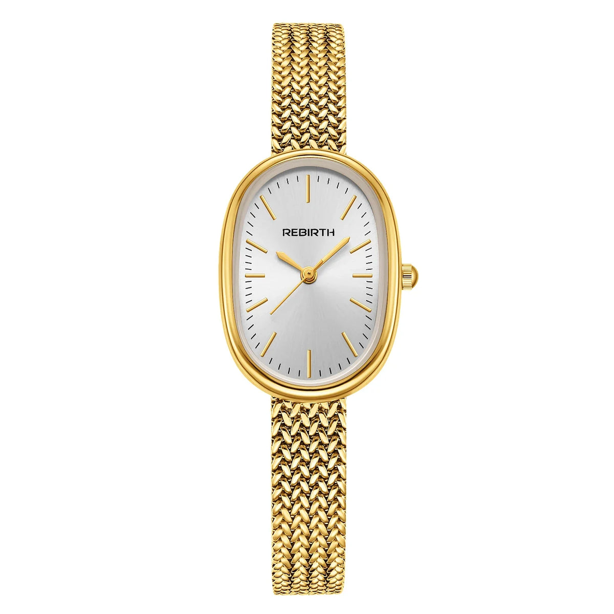 REBIRTH Women's Elegant Quartz Watch | Stainless Steel Band