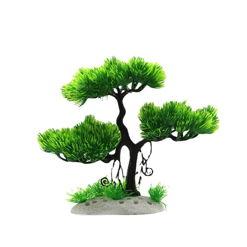 Artificial Aquarium Tree Bonsai Fish Tank Landscape Decor
