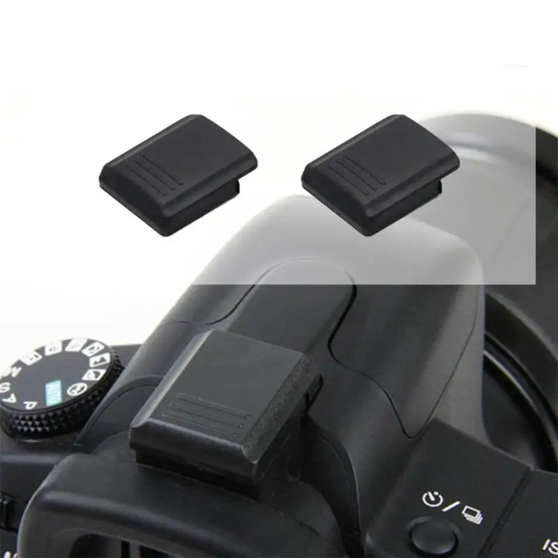 Camera Hot Shoe Cover 2-Pack – Black Matte ABS Caps