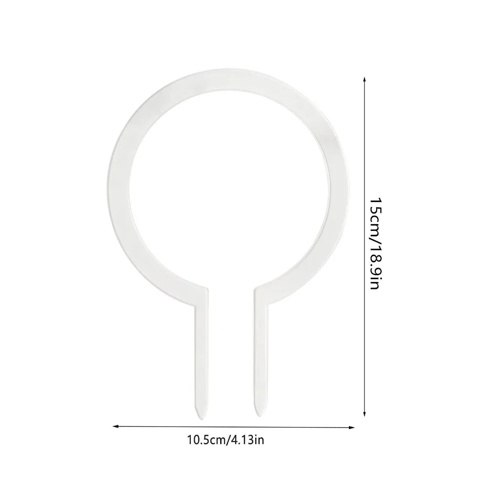 Transparent Round Plant Trellis – Plastic Indoor Support Frame