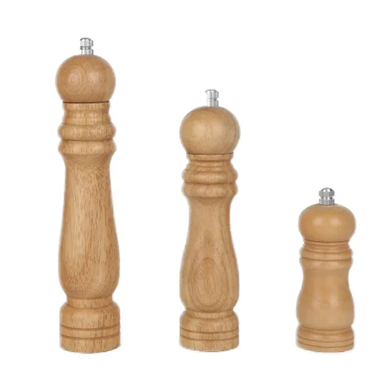 Solid Wood Salt & Pepper Grinder – Adjustable Spice Mill