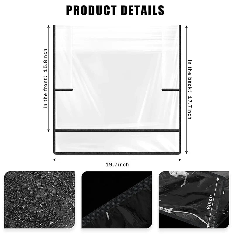 PVC Clear Salon Chair Back Cover – Universal Waterproof Protector