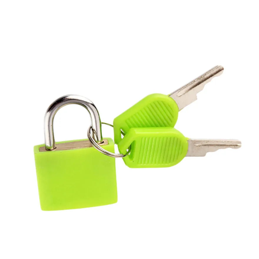 Mini Steel Keyed Padlock – Travel Luggage & Diary Lock + 2 Keys