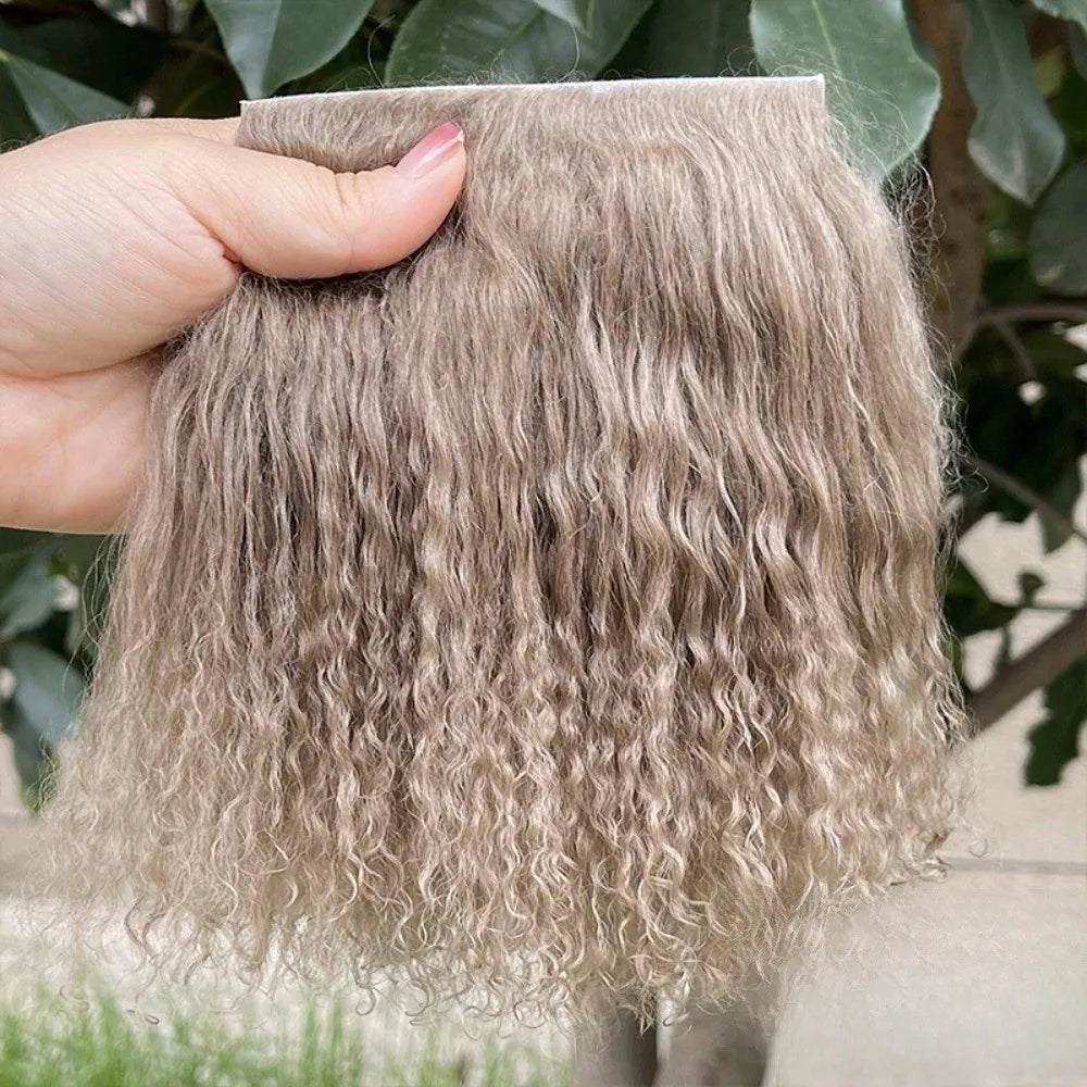 Mohair Lamb Wool Curly Hair Weft – DIY Doll Wig Extensions