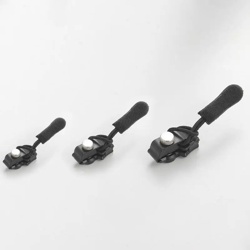3-Size Universal No-Sew Zipper Repair Kit – S, M & L Heads