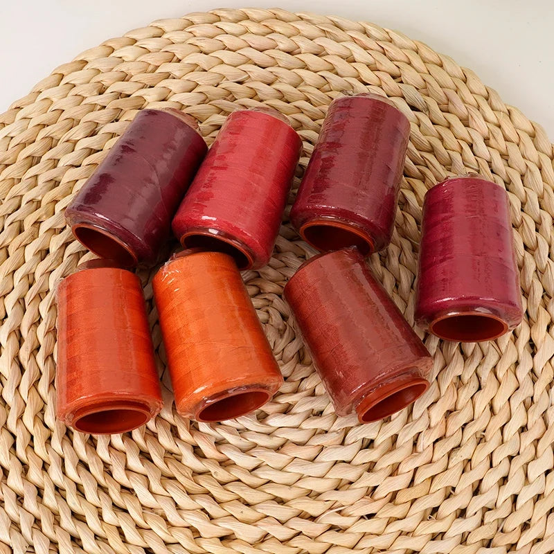 402 Red Polyester Sewing Thread 7-Pack – 800 Yards Small Cone