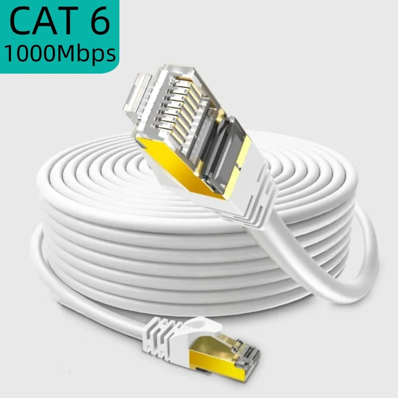 Cat 6 Flat Ethernet Cable RJ45 – 5M to 30M High-Speed Network