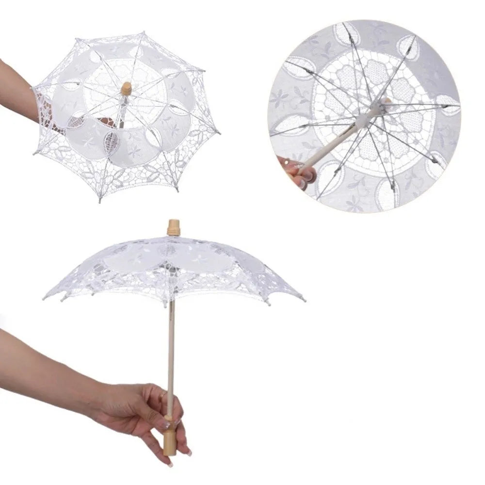 Vintage Lace Parasol Umbrella – Bridal Wedding Sun Parasol