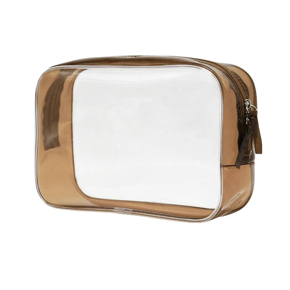 PVC Transparent Cosmetic Bag – Waterproof Travel Toiletry Bag