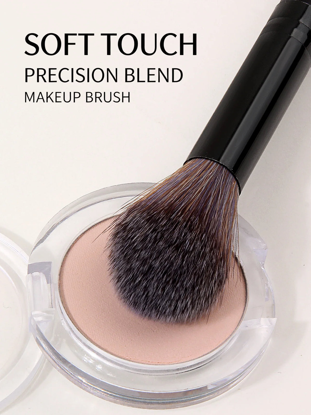 Fluffy Large Flame Blush & Highlighter Makeup Brush