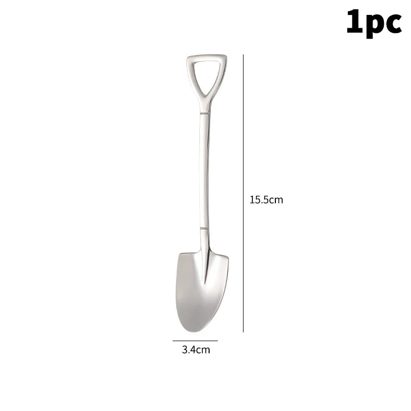 Stainless Steel Shovel Spoons – Coffee & Dessert Cutlery