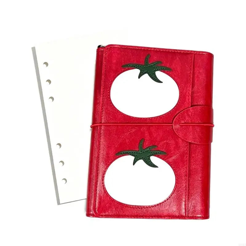 Red PU Leather Refillable Notebook Journal – Daily Planner