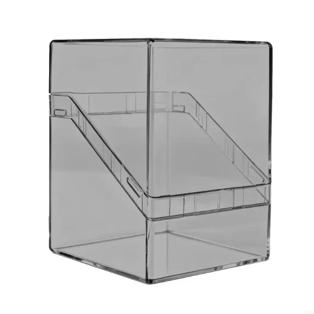 Acrylic TCG Card Storage Box – 100 Cards, Stackable & Clear