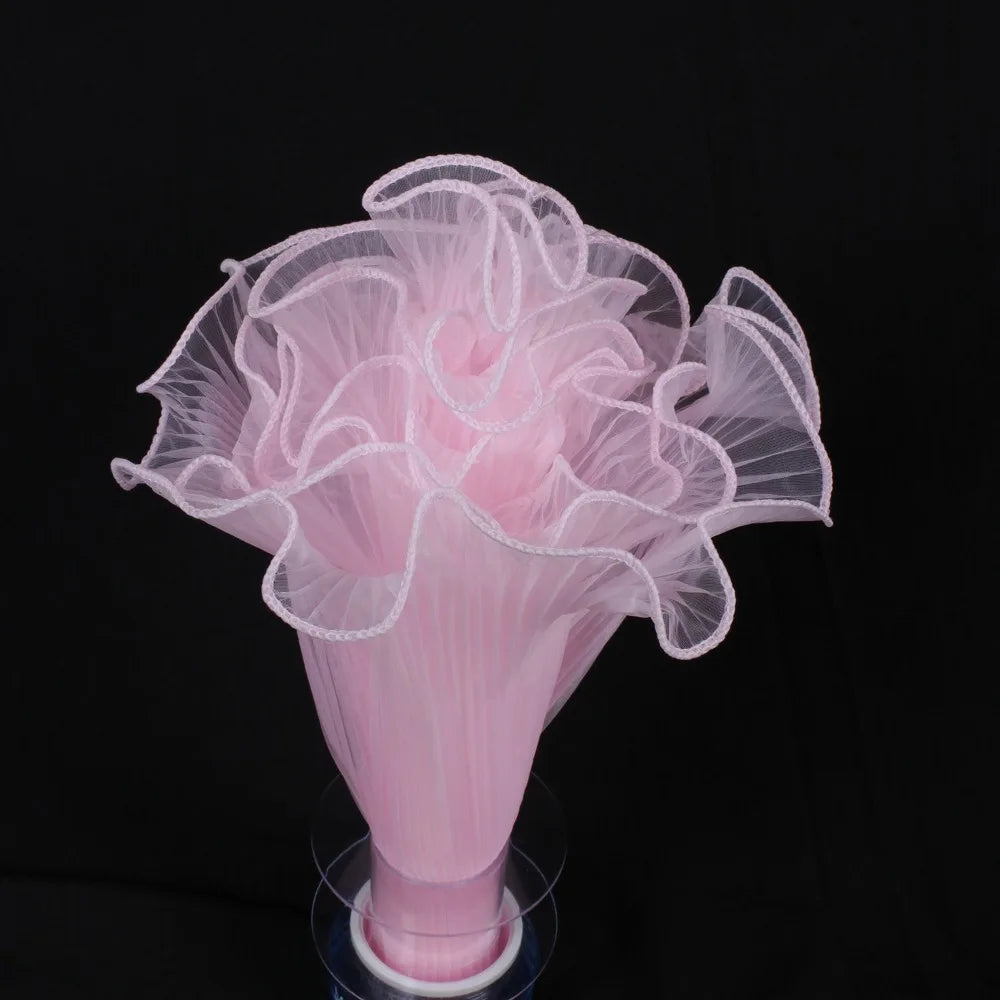 Pearl Wave Lace Mesh Flower Wrapping Yarn 28cm x 4 Yards