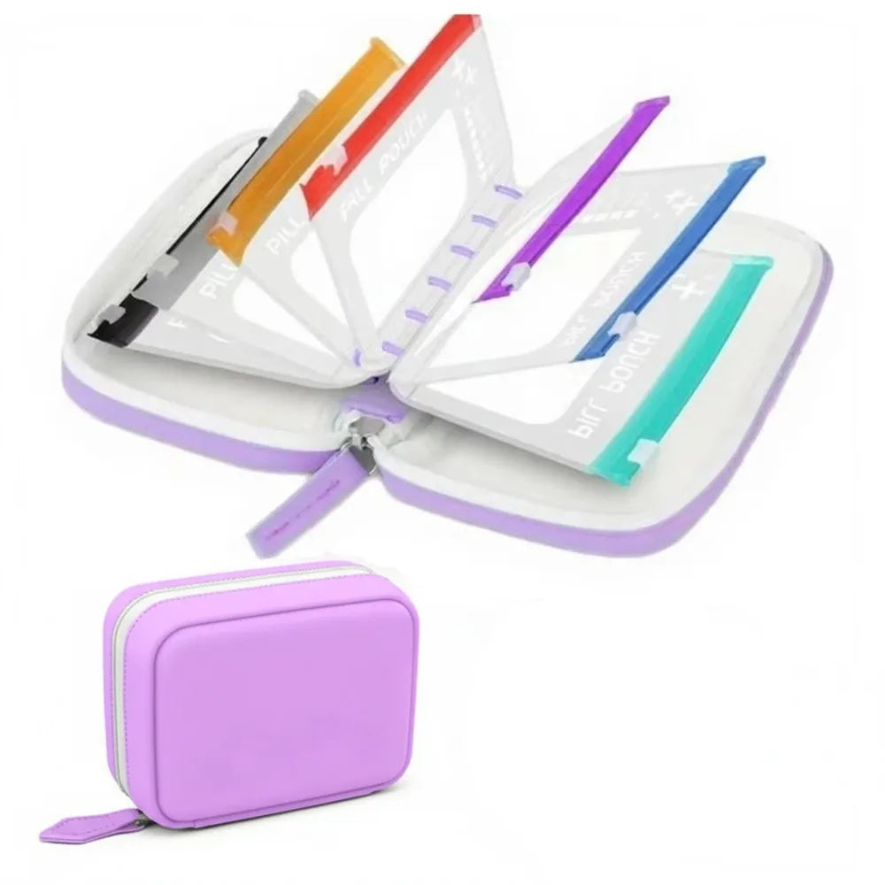 BPA-Free Weekly Pill Organizer 7/14 PCS Waterproof Pouches