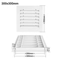 Aluminum Square Return Air Vent Grille White – Multi-Size Cover
